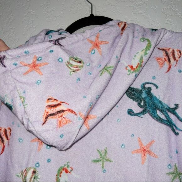 NWT Hill House Purple Sea‎ Creatures The Allie Terry Zip-Up Size Medium - Picture 9 of 9